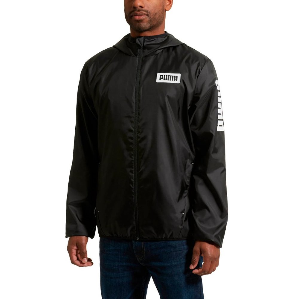 PUMA Men's Rebel Windbreaker with Hood Size Small